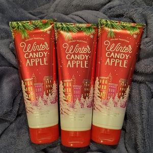 NEW BATH & BODY WORKS Winter Candy Apple Lotion Bundle (3)